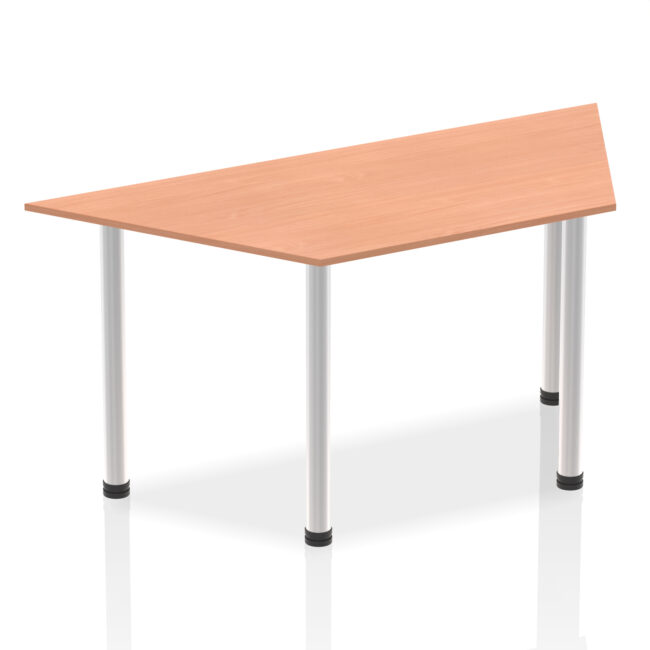 Impulse Trapezium Table With Post Leg - Image 2