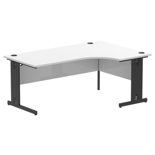 Impulse 1800mm Right Crescent Desk Cable Managed Leg - Image 16