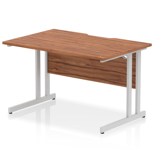 Impulse Scalloped Edge 1200mm Straight Desk Cantilever Leg - Image 15