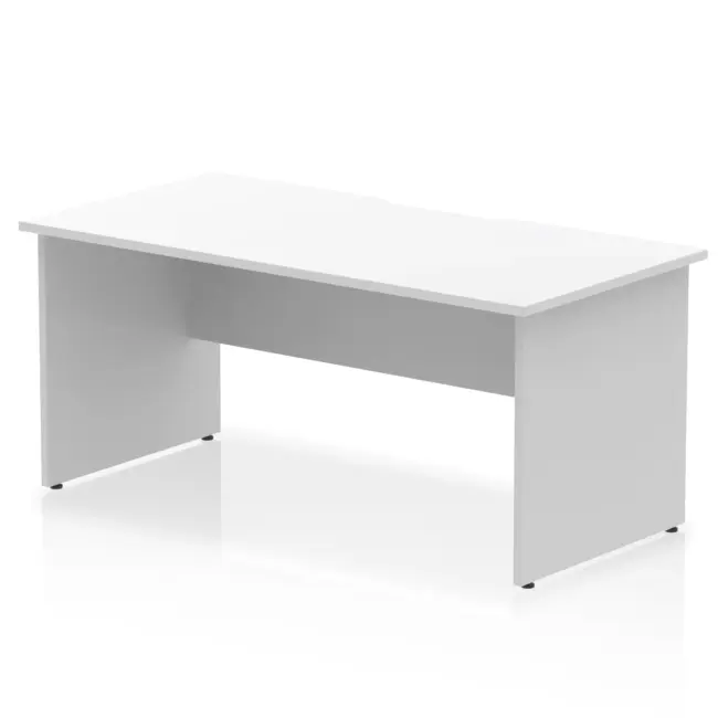 Impulse Scalloped Edge 1600mm Straight Desk Panel End Leg - Image 7