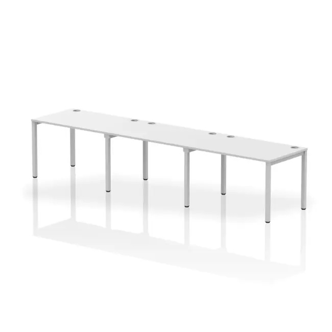 Impulse Single Row Bench Desk - 3 Person - Image 11