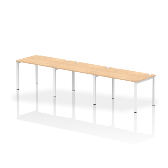 Impulse Single Row Bench Desk - 3 Person - Image 6