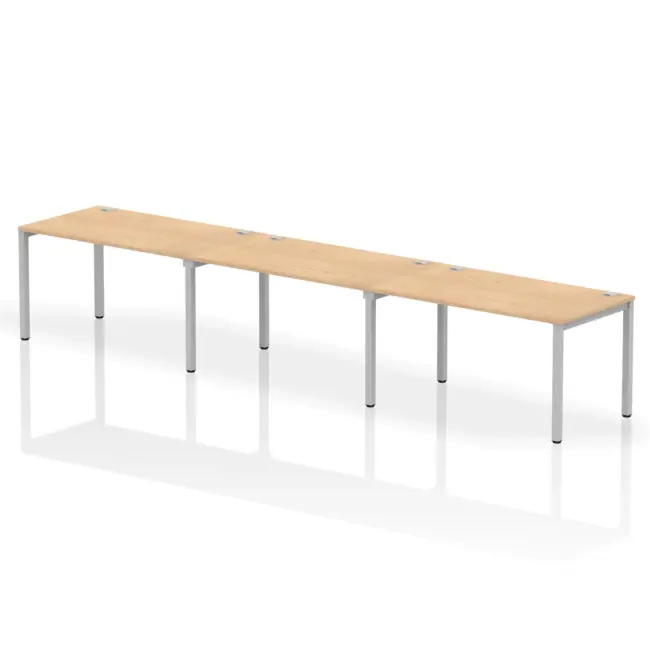 Impulse Single Row Bench Desk - 3 Person - Image 17