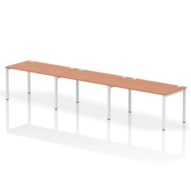 Impulse Single Row Bench Desk - 3 Person - Image 14