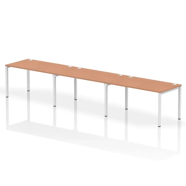 Impulse Single Row Bench Desk - 3 Person - Image 14