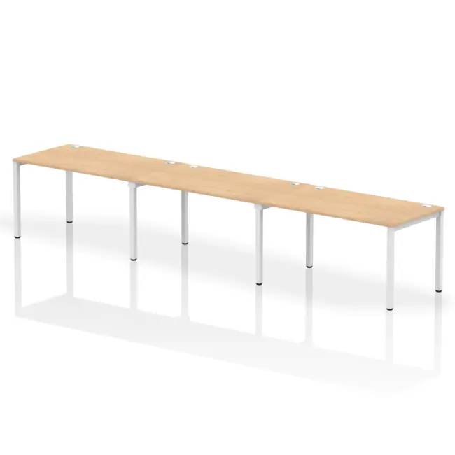 Impulse Single Row Bench Desk - 3 Person - Image 18