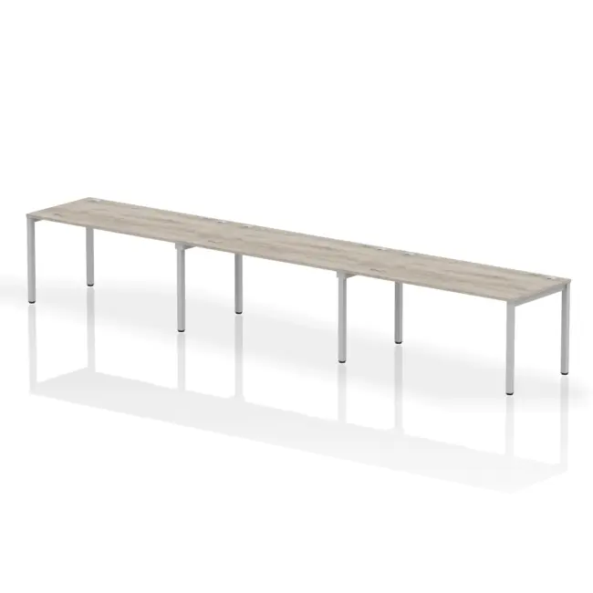 Impulse Single Row Bench Desk - 3 Person - Image 27