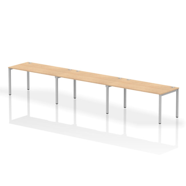 Impulse Single Row Bench Desk - 3 Person - Image 29