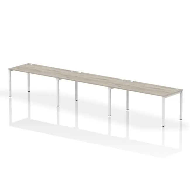 Impulse Single Row Bench Desk - 3 Person - Image 28