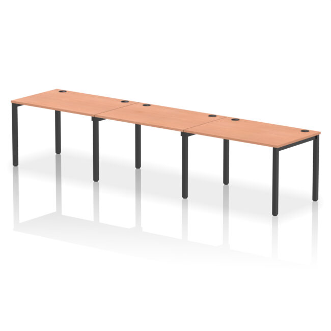 Impulse Single Row Bench Desk - 3 Person - Image 49