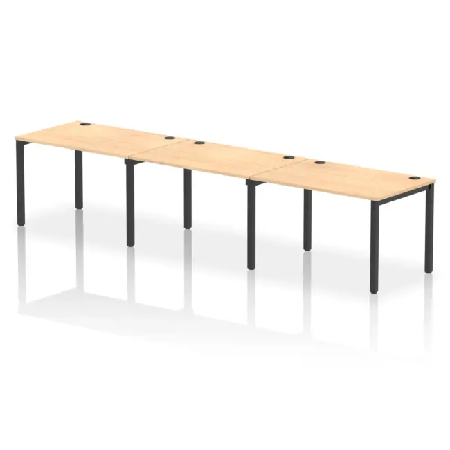 Impulse Single Row Bench Desk - 3 Person - Image 54