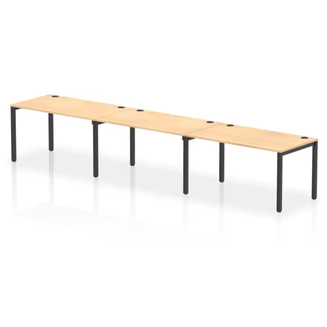Impulse Single Row Bench Desk - 3 Person - Image 63