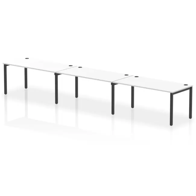 Impulse Single Row Bench Desk - 3 Person - Image 74