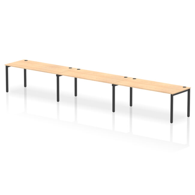 Impulse Single Row Bench Desk - 3 Person - Image 81