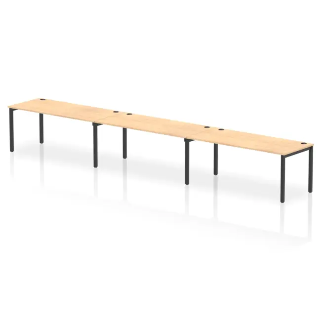 Impulse Single Row Bench Desk - 3 Person - Image 81