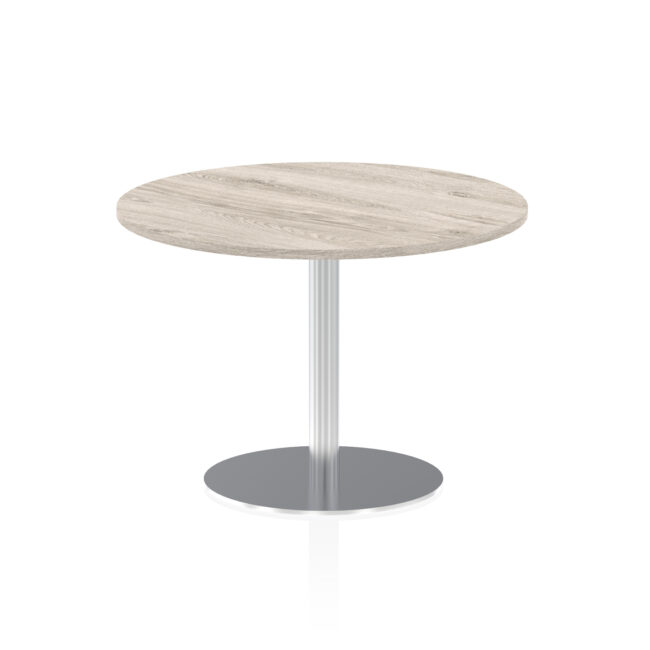 Italia Round Poseur Table Silver Leg - Image 30