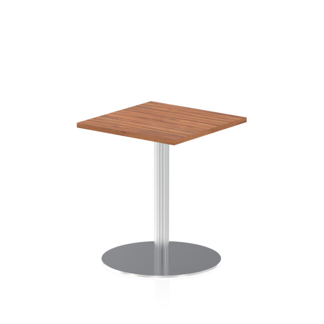 Italia Square Poseur Table Silver Leg - Image 2