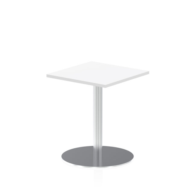 Italia Square Poseur Table Silver Leg - Image 3