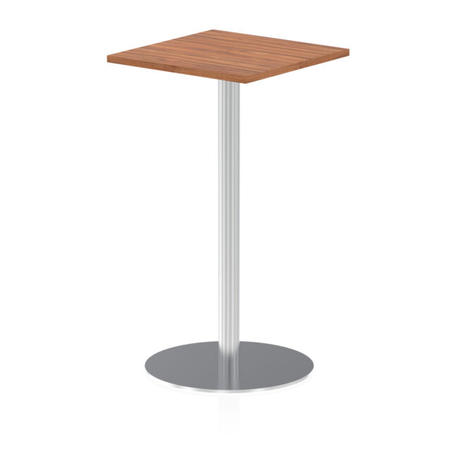 Italia Square Poseur Table Silver Leg - Image 8