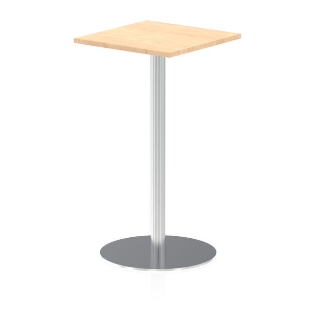 Italia Square Poseur Table Silver Leg - Image 10