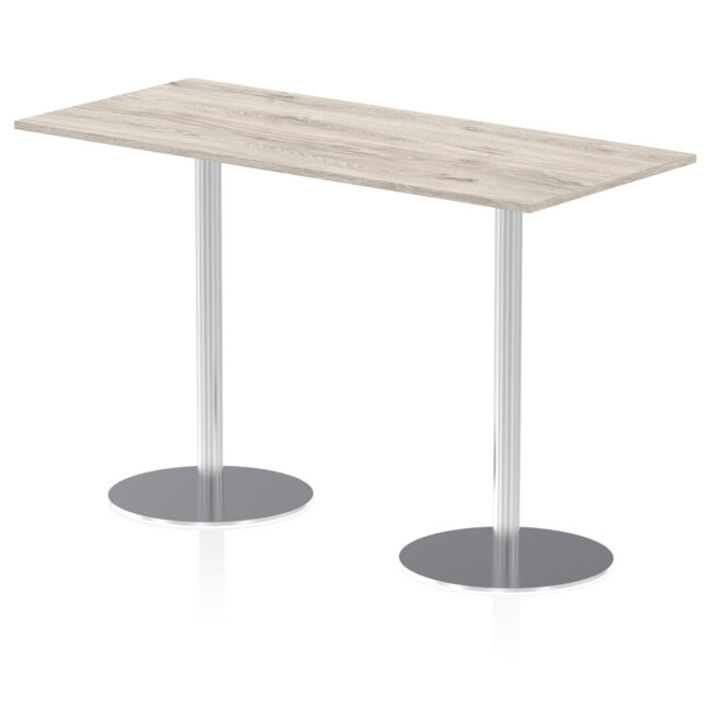 Italia Rectangular Poseur Table Silver Leg - Image 48