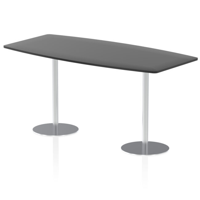 Italia High Gloss Boardroom Table Silver Leg - Image 7