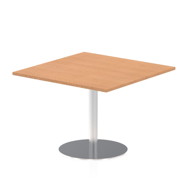 Italia Square Poseur Table Silver Leg - Image 17