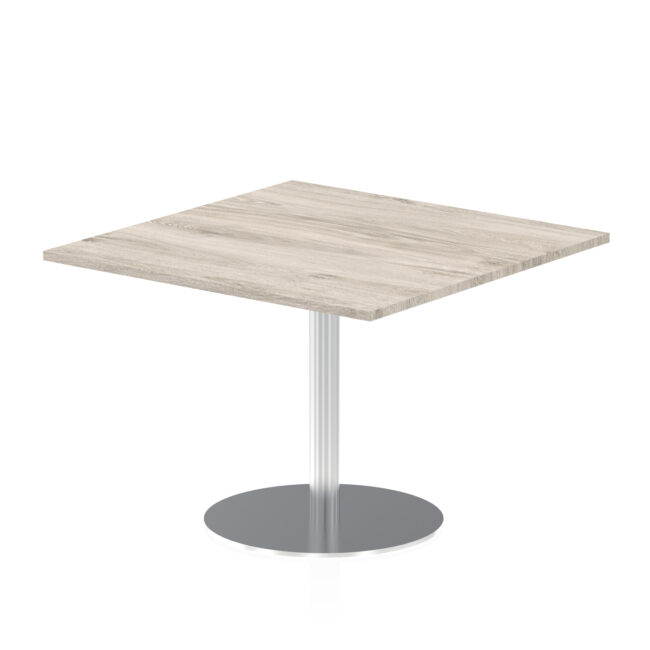 Italia Square Poseur Table Silver Leg - Image 18