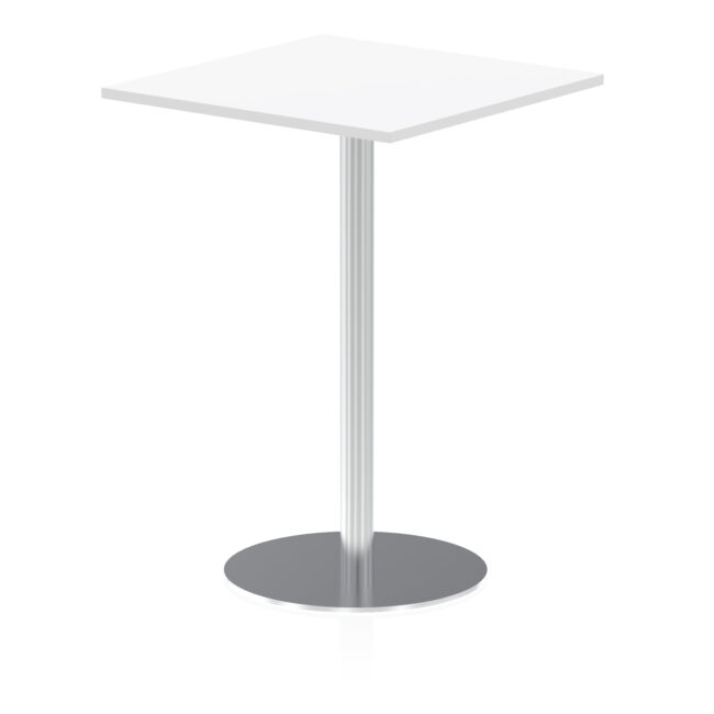 Italia Square Poseur Table Silver Leg - Image 21