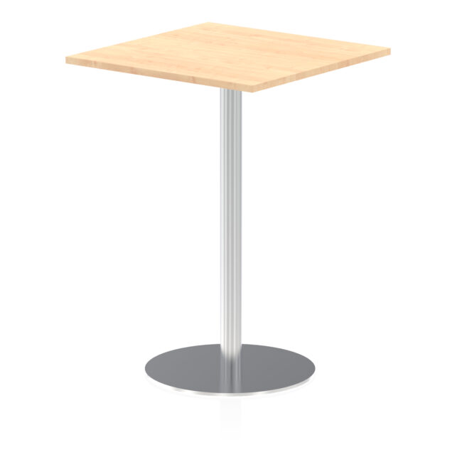 Italia Square Poseur Table Silver Leg - Image 22
