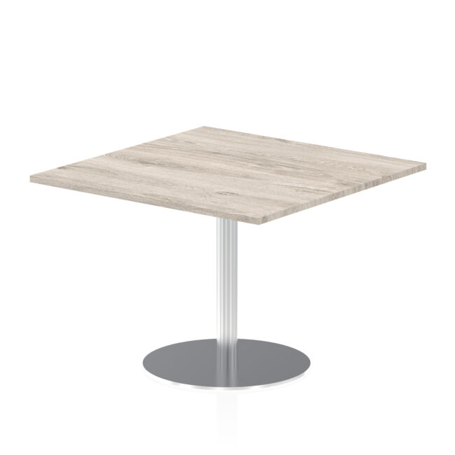 Italia Square Poseur Table Silver Leg - Image 30