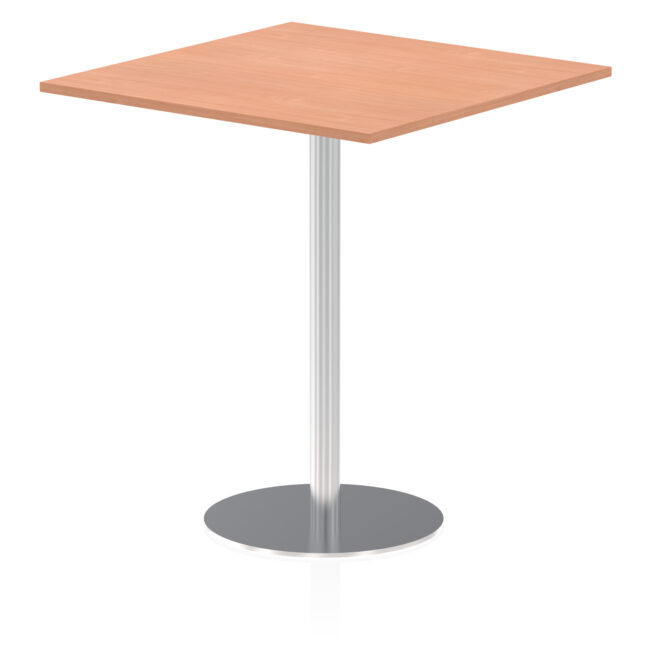 Italia Square Poseur Table Silver Leg - Image 31