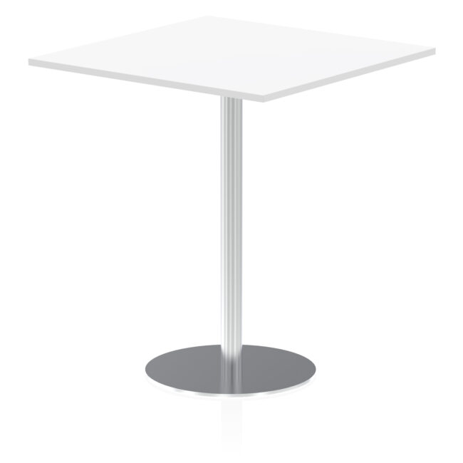 Italia Square Poseur Table Silver Leg - Image 33