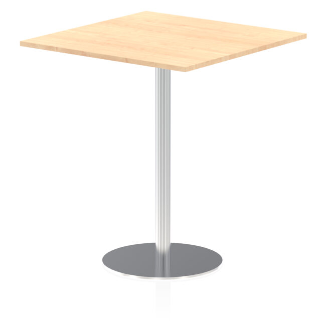 Italia Square Poseur Table Silver Leg - Image 34