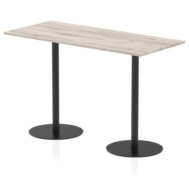 Italia Rectangular Poseur Table Black Leg - Image 48