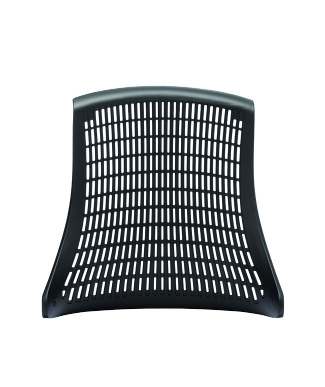 Flex Medium Back Black Frame Task Operator Office Chair with Arms - Image 2