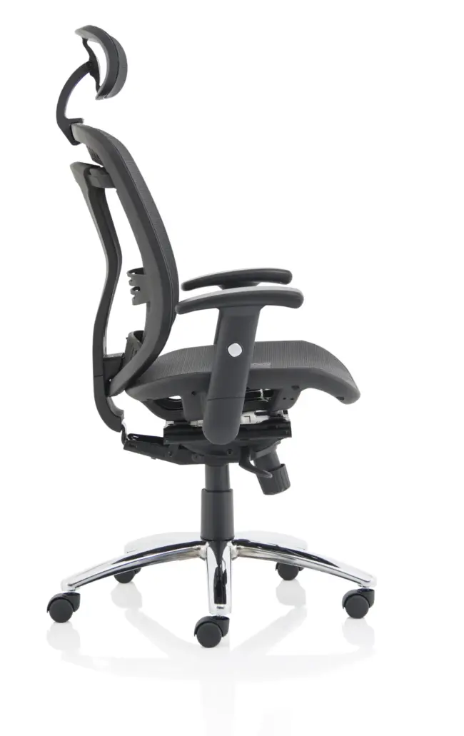 Mirage II Mesh Back Task Operator Office Chair with Height Adjustable Arms - Image 8