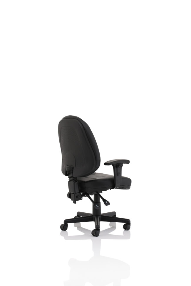 Jackson Medium Back Black Leather Task Operator Office Chair - Image 15