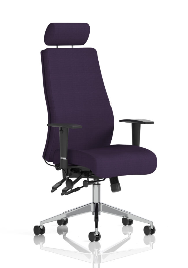 Onyx High Back Ergonomic Posture Chair with Height Adjustable Arms - Image 64
