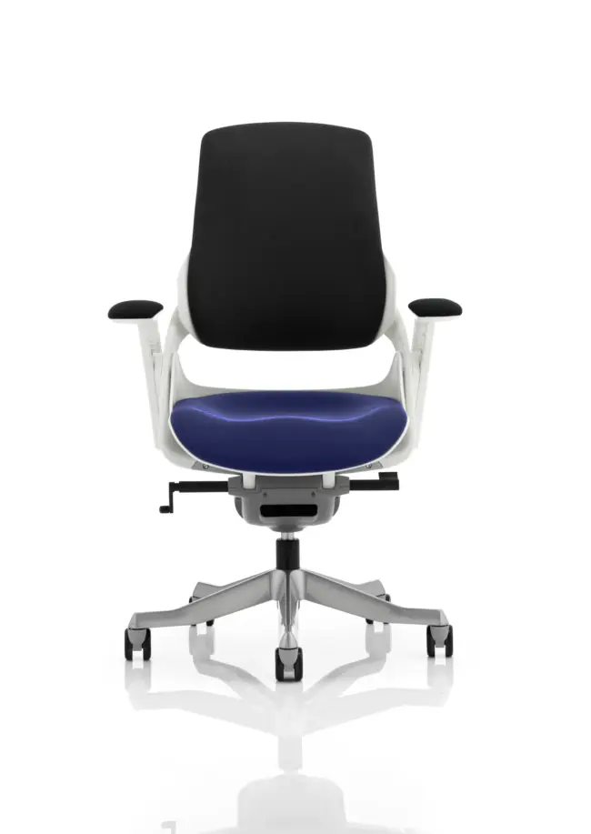 Zure High Back White Shell Executive Office Chair with Arms - Image 61