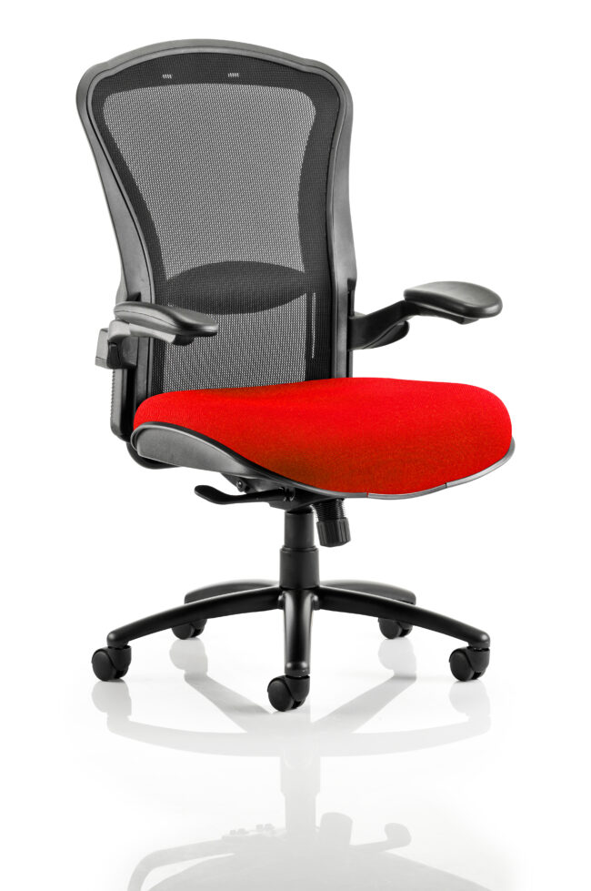 Houston High Mesh Back Heavy Duty Task Operator Office Chair with Arms - Image 5