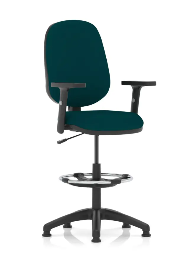 Eclipse Plus I Medium Back Task Operator Office Chair with Hi Rise Draughtsman Kit - Image 24