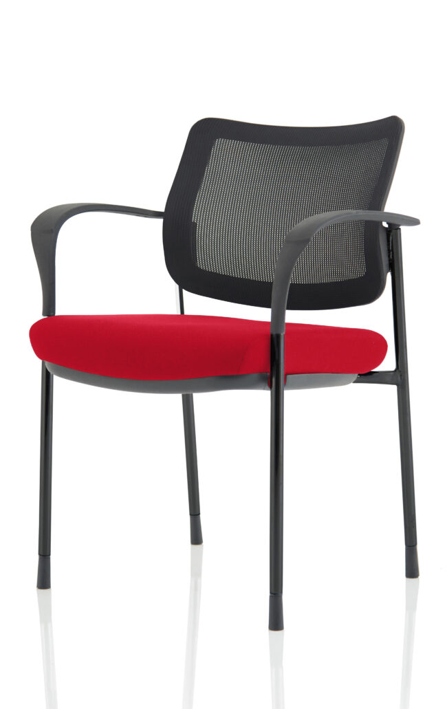 Brunswick Deluxe Medium Back Stacking Visitor Office Chair with Arms - Image 34