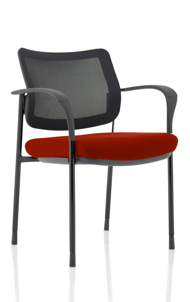 Brunswick Deluxe Medium Back Stacking Visitor Office Chair with Arms - Image 35