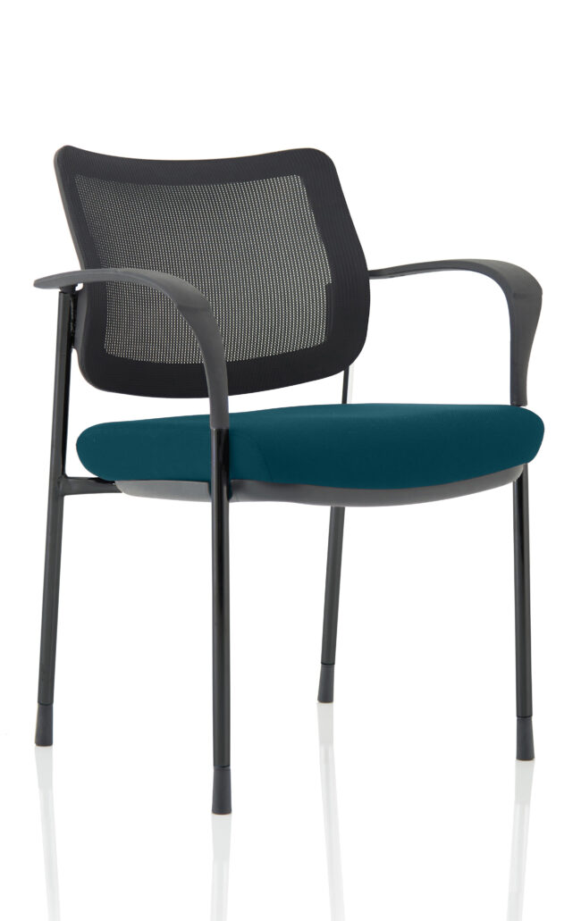 Brunswick Deluxe Medium Back Stacking Visitor Office Chair with Arms - Image 37
