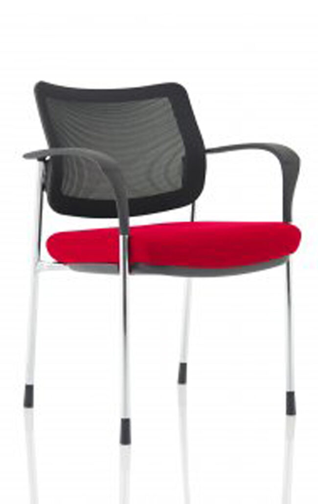 Brunswick Deluxe Medium Back Stacking Visitor Office Chair with Arms - Image 48