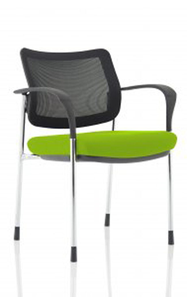 Brunswick Deluxe Medium Back Stacking Visitor Office Chair with Arms - Image 51