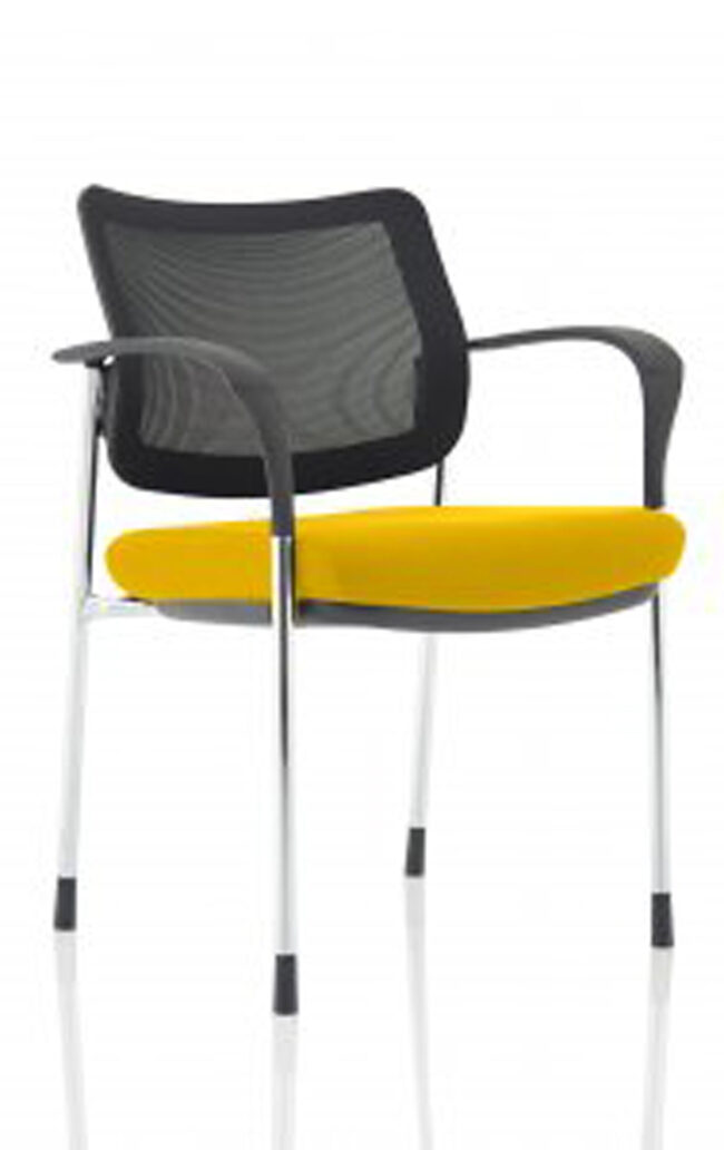 Brunswick Deluxe Medium Back Stacking Visitor Office Chair with Arms - Image 52