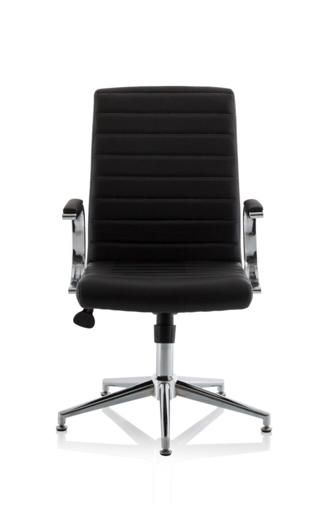Ezra Medium Back Leather Executive Office Chair with Arms - Image 9