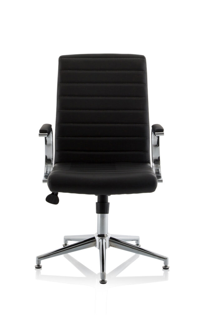 Ezra Medium Back Leather Executive Office Chair with Arms - Image 35
